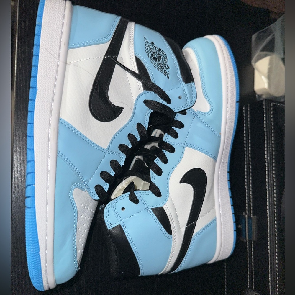 Jordan Women's Sneakers in Light Blue and White
